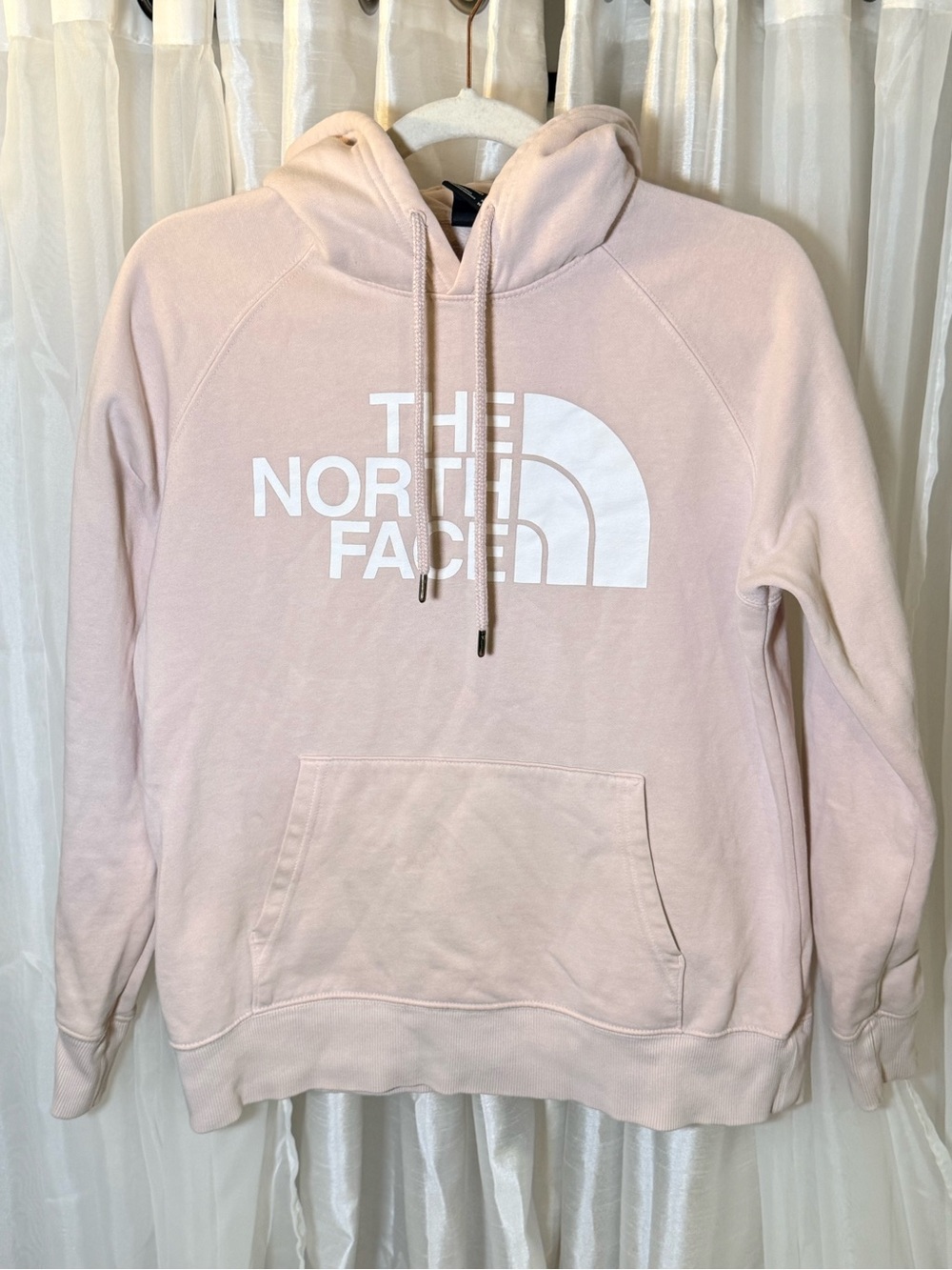 The North Face Men's Pale Pink Logo Crewneck Hoodie
